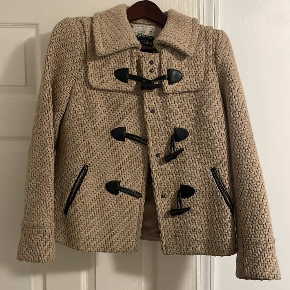 Kensie woven peacoat